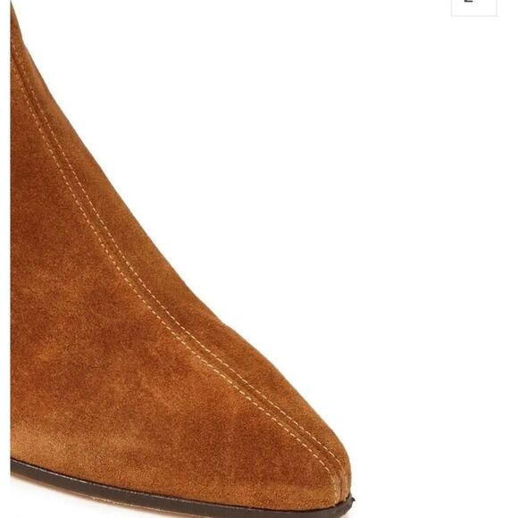 MAJE Flika Suede Ankle Boots - Tan New in box size 37 - Picture 3 of 12